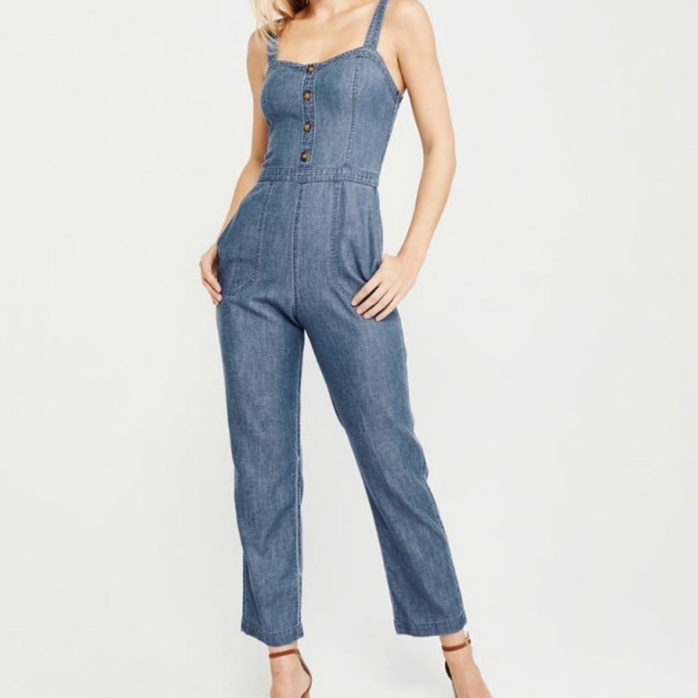 Abercrombie and Fitch denim jumpsuit